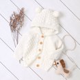 thumbnail image 3 of FRSASU Kids Coat , Infant Girl Boy Winter Jacket Warm Coat Knit Outwear Hooded Sweater, 3 of 9