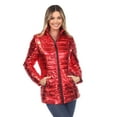 thumbnail image 5 of White Mark Women's Metallic Puffer Coat, 5 of 8
