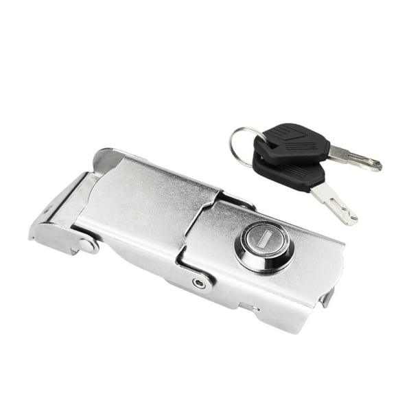 Cerradura Trasera de Trunk para Motocicleta con Llave Twist Knob Metálico Fijación de Caja Trasera Accesorio de Protección Adecuada para