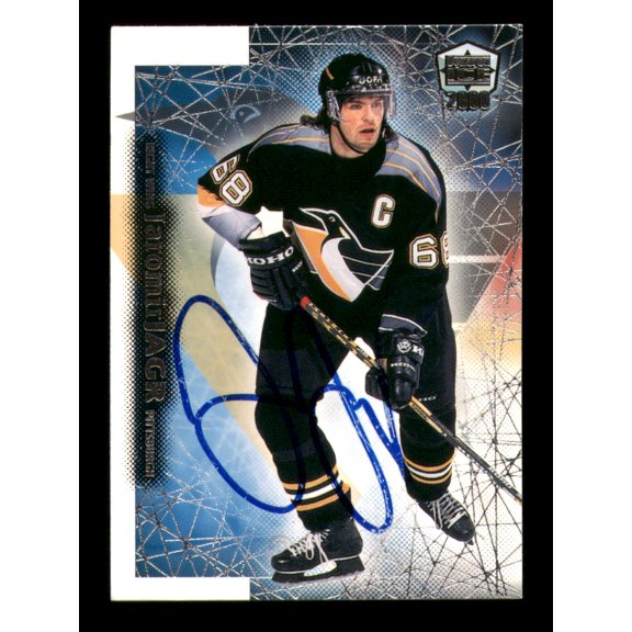 Jaromir Jagr Autographed 1999-00 Pacific Dynagon Ice Card #159 Pittsburgh Penguins SKU #248126