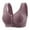 Purple, variant on XuJwPNcy Bras for Women Front Closure Fashion Solid Bralettes No Underwire Front Button Bras Plus Size Comfy Bra