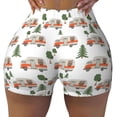 thumbnail image 2 of Susaid Camp Van Print Intensify Workout Shorts for Women Seamless Scrunch Short Gym Yoga Running Sport Active Exercise Fitness Shorts-Large, 2 of 8