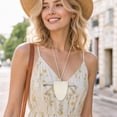 thumbnail image 2 of Unique Bargains 1 Pc Magnetic Glasses Clip Neck Hanging Sunglasses Strap Holder Beige, 2 of 5