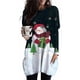 thumbnail image 2 of Camiseta navideña de manga larga para mujer, vestidos con bolsillos y cuello redondo de alce de dibujos animados, Jersey holgado informal de gran tamaño para otoño e invierno, 2 of 5