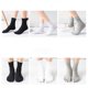 thumbnail image 3 of Calcetines de algodón transpirables para hombre y mujer, calcetín Unisex con cinco dedos, para deportes, correr, Color sólido, negro, blanco, gris, happy Soks, 3 of 4