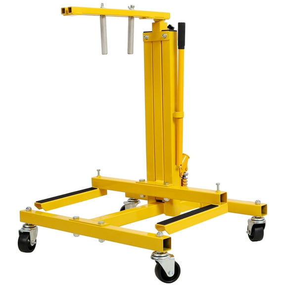 CQSXDA Yellow Hydraulic Door Remover and Installer Jack Hoist Lift Dolly Stand for Automotive Tool Handling