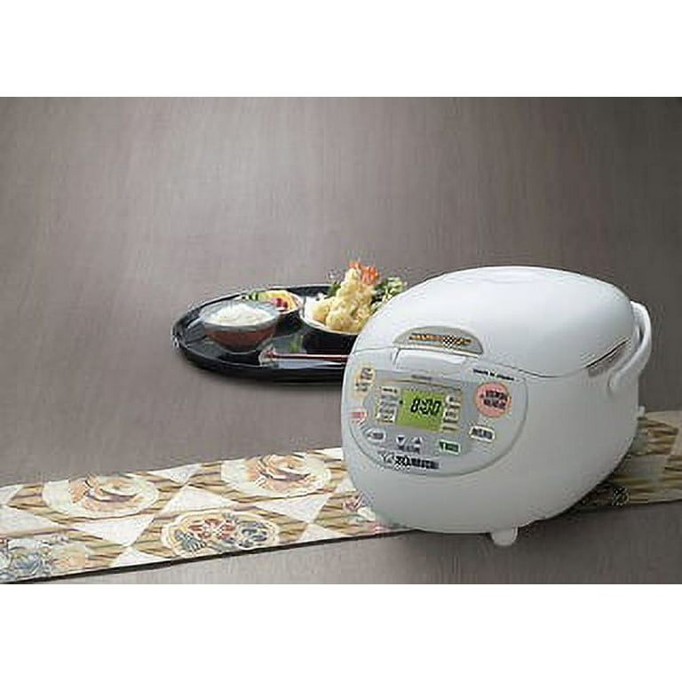 Zojirushi NS-ZCC18WZ Neuro Fuzzy Rice Cooker & Warmer, 10-Cup