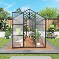 thumbnail image 5 of 6x12 FT Walk-In Greenhouse - Aluminum Frame with Lockable Door & Adjustable Ventilation System, 5 of 11