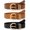 B-black+brown+coffee, variant on 3 Pack Women's Leather Belts for Jeans Dresses Ladies Waist Belt with Fashion Gold Buckle