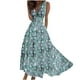 thumbnail image 1 of Vestido Corto de Verano de Moda sin Mangas con Cuello en V Impreso Vestido Casual Grande Del Doblado para Diario, 1 of 5