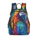 thumbnail image 1 of Fotbe Colorful Parrot Jungle Dream Mochila Ligera para Hombres y Mujeres - Duradera y Resistente al Agua, Ideal para Escuela, Trabajo, Viajes y Uso Diario, 1 of 7