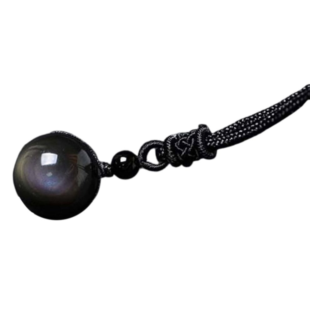 obsidian pendant necklace