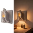 thumbnail image 1 of Wall Mounted Candle Holder Decorative 3D Sculpture Sconce With Backing For Living Room Display And Entryway, 1 of 5