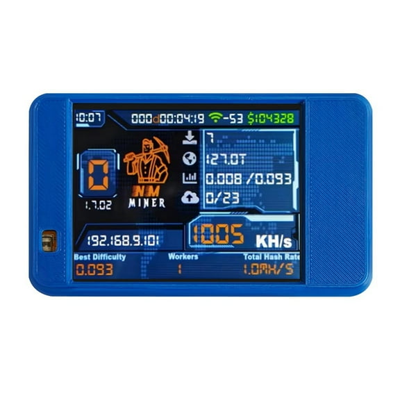 NMMiner NerdMiner Upgrade 992 /S Hashrate ESP32-2432S028 2.8In Display CYD Colorful Case Bitcoin Crypto Solo Lottery D