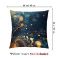 thumbnail image 4 of Acheng Gold and Blue Abstract Art Short Plush Pillowcase Set of 2 White, 4 of 7