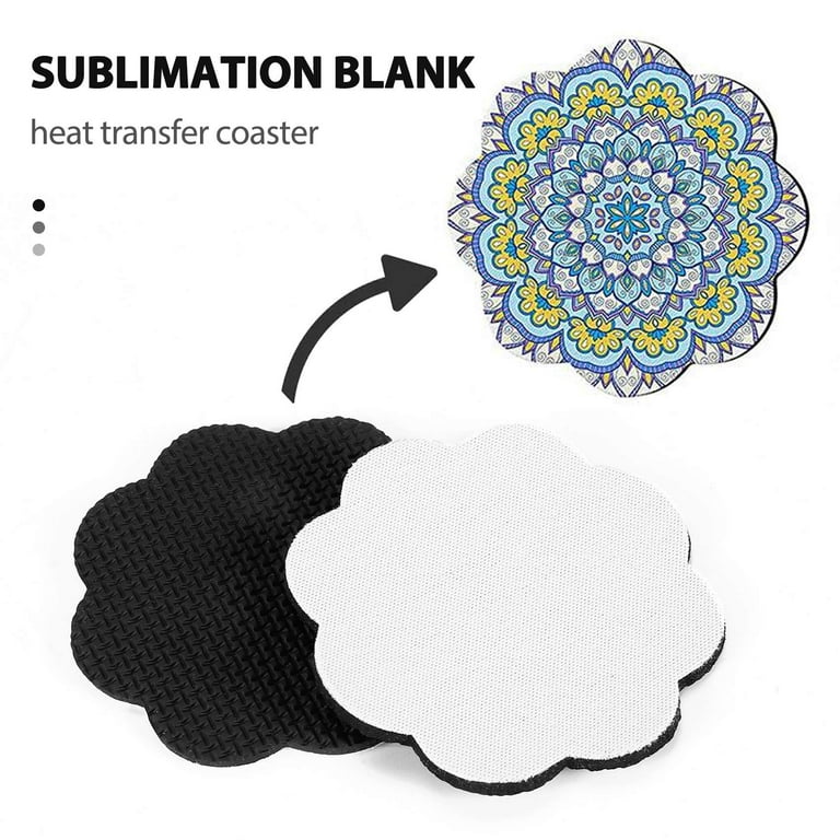 60 Pcs sublimation blank coasters Sublimation Blank Car Coasters