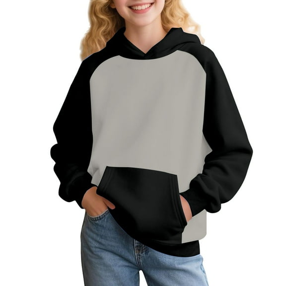 Mercatoo Cute Hoodies for Girls and Boys Kids Oversized Long Sleeve Sweatshirts Casual Comfy Pullover Tops with Pocket