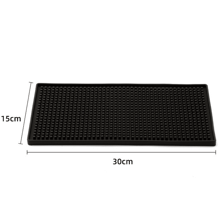 Silicone bar mat 15x30 cm BK