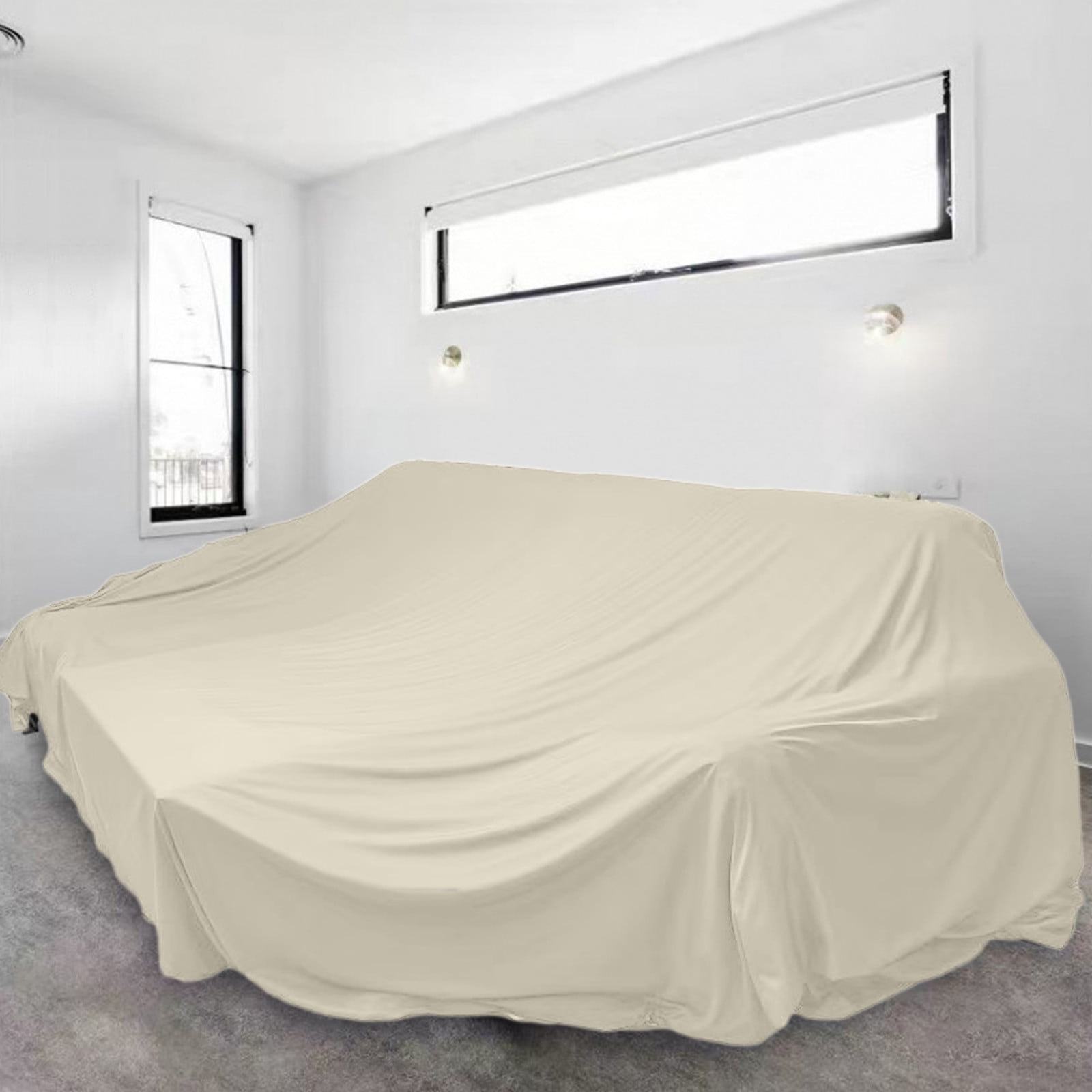 Lunxisen 3 pcs Duty Waterproof & Dustproof Sofa Storage Covers Mouldproof Bed Sofa Couch Furniture Protector Cover Shelter For Moving protection And Long Term Storage(2.4*2m)