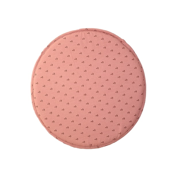 Advancent Cojín de asiento 12,9 con correas, almohadilla de algodón antideslizante para silla, alfombrilla de taburete de espesor, Decoración del hogar Rojo Diámetro 33cm