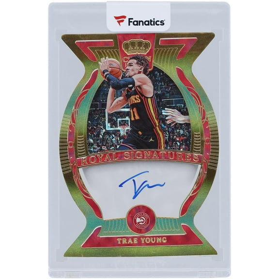 Trae Young Atlanta Hawks Autographed 2023-24 Panini Crown Royale Royal Signatures #RS-YNG #3/17 Card - Fanatics Authentic Certified