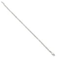 thumbnail image 3 of 2.3mm Rhodium Plated Flat Mariner Chain Link Bracelet, 7 inches, 3 of 7