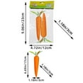 thumbnail image 3 of Easter Foam Glitter Carrot Mini Hanging Ornaments for Home Party DIY Crafts Realistic Desktop Decoration, 3 of 6