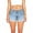 Light blue, variant on Ladies Slim Leisure Denim Shorts Women Low Waisted Washed Solid Short Mini Jeans Denim Pants Shorts