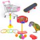 thumbnail image 1 of MCBK Juguetes para pájaros para periquitos, juguetes para masticar para mejorar la capacidad de discriminación de colores, 1 of 5