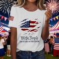 thumbnail image 2 of MEICHEN Short Sleeve Independence Day Women’s 250th Anniversary USA Shirt 2026 American Flag Retro Graphic Tee, 2 of 6