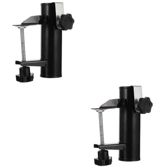 Set of 2 Deck Umbrella Stand Sunshade Mount Parasol Fixed Holder Fixing