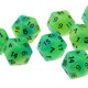 thumbnail image 5 of Juego de Dados Noctilucentes D20 luminosos Sunnimix Para juego D&D TRPG Azul Verde, 5 of 8