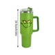 thumbnail image 2 of Rodillo térmico al vacío de acero inoxidable grinch stanley, con tapa y pajita, adecuado para agua, té helado o café 40 onzas regalo de cumpleaños con niebla regalo de Navidad, 2 of 7