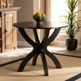thumbnail image 5 of Baxton Studio Tilde Modern and Contemporary Dark Brown Finished 35-Inch-Wide Round Wood Dining Table, 5 of 5