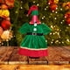 thumbnail image 4 of Funda navideña para botella de vino, disfraz de elfo | Bolsa reutilizable para vino | Funda de tela verde para botellas de vino, champán y licor | Decoración navideña para mesa, 4 of 7