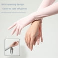 thumbnail image 2 of Guantes de manga larga de nailon con protección solar y seda de hielo para mujer, protección UV, protección solar, protección de brazo largo de verano, 2 of 5