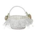 thumbnail image 2 of Cesta de flores de boda Cesta de almacenamiento de Dulces de frutas Decoraciones Cesta de niña de flores para celebraciones Iglesia Boda perfecl Cesta de boda, 2 of 8