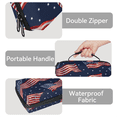 thumbnail image 4 of Herdesigns American Flag Carry Case Compatible with Nintendo Switch 2, with 20 Game Card Slots, 4th of July USA Flag Portable Travel Carrying Case Pouch for Accessories & Games, 4 of 8