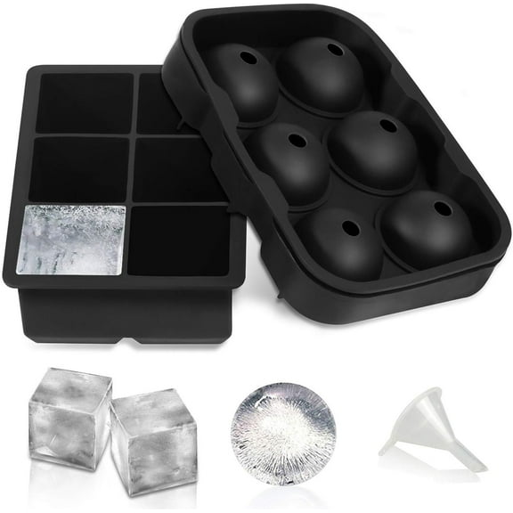 Ice Cube Tray with Lid and Bin for Freezer, Easy Release 55 Nugget Ice Tray with Cover, Storage Container, Scoop. Perfect Small Ice Cube Maker Tray & Mold. Flexable Durable Plastic, BPA Free