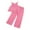 Z04-Hot Pink, variant on Caqnni Toddler Girls Cute Flower Summer Outfits Set - Sleeveless Strap T-Shirt and Pants for Gift Summer Outfits Girls' Clothing Set 2-7 Years