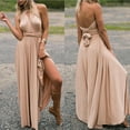 thumbnail image 1 of Vestido largo de noche para mujer, de fiesta, con múltiples posiciones, convertible, largo hasta el suelo, para boda, con cuello halter, de alta elasticidad, vestido infinito con bandeau,, 1 of 2