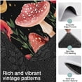 thumbnail image 3 of Red Mushroom Fantasy Black Pattern Kitchen Rugs Sets Of 3,Kitchen Runner Rugs Non Skid Washable,Decorative Kitchen Floor Mats for Kitchen,Sink,Laundry,17"x30"+ 17"x47" + 17"x59", 3 of 6