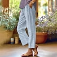 thumbnail image 2 of Women's Casual Striped Pants with Pockets Comfortable Loose Fit Everyday Trousers for Relaxed Style, 2 of 6