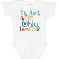 thumbnail image 3 of Inktastic My Aunt in Ohio Loves Me Boys or Girls Baby Bodysuit, 3 of 5