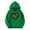 Green, variant on Leopard Heart Hoodies for Kid Long Sleeve Drop Shoulder Sweatshirts Loose Fit Fleece Pullover Warm Love Print Hoodies with Pocket 3-14