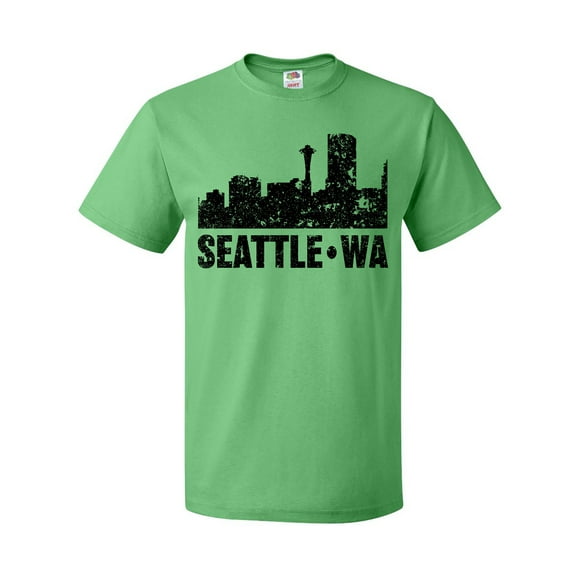 Inktastic Seattle Skyline Grunge T-Shirt