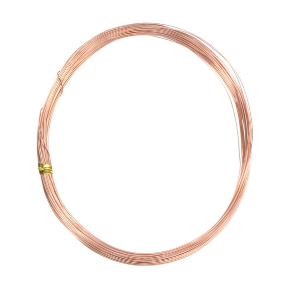 99.9% Soft Copper Wire, 27 Gauge 16FT Pure Copper Wire Craft Wire for DIY [0.35mm, 15M]