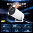 thumbnail image 6 of New HY300Pro Upgraded Projector | Native 720P with 4K Support, Android 13.0, 160 Lumens | 110V/220V Compatible for Home & Office, 6 of 14