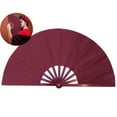 thumbnail image 1 of Dvruxg Large Folding Hand Rave Fan - Vibrant Nylon Cloth for Kung Fu, Tai Chi, Dance, Music Festivals, Parties & Decorations, 1 of 5