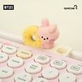 thumbnail image 3 of ROYCHE BT21 MININI Full-Sized Wireless Ergonomic Keyboard, Pink, 3 of 4